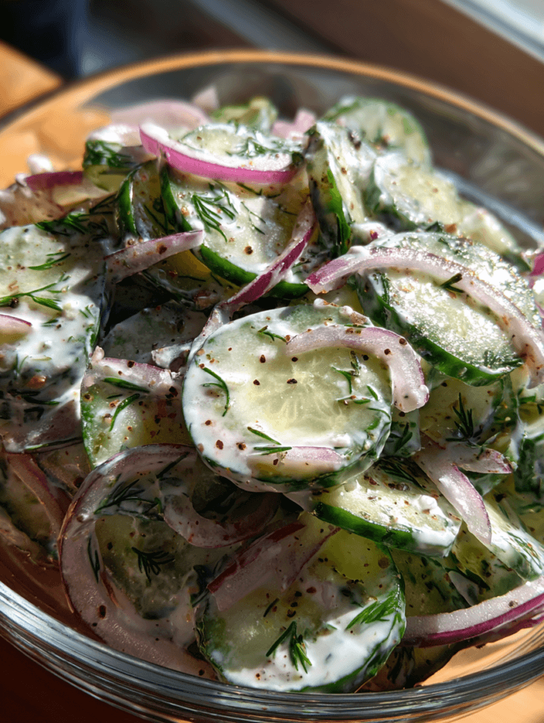 Cucumber Dill Salad: 10 Minute Recipe for Pure Joy