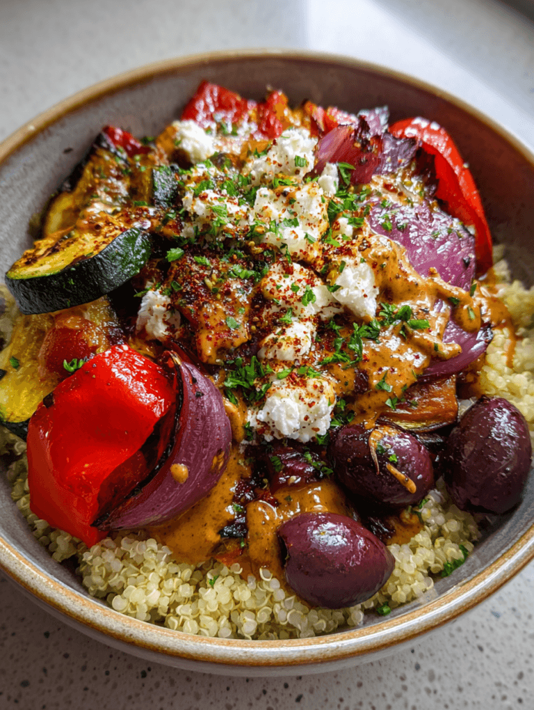 Mediterranean Roasted Veggie Bowl: 1 Divine Hearty Meal