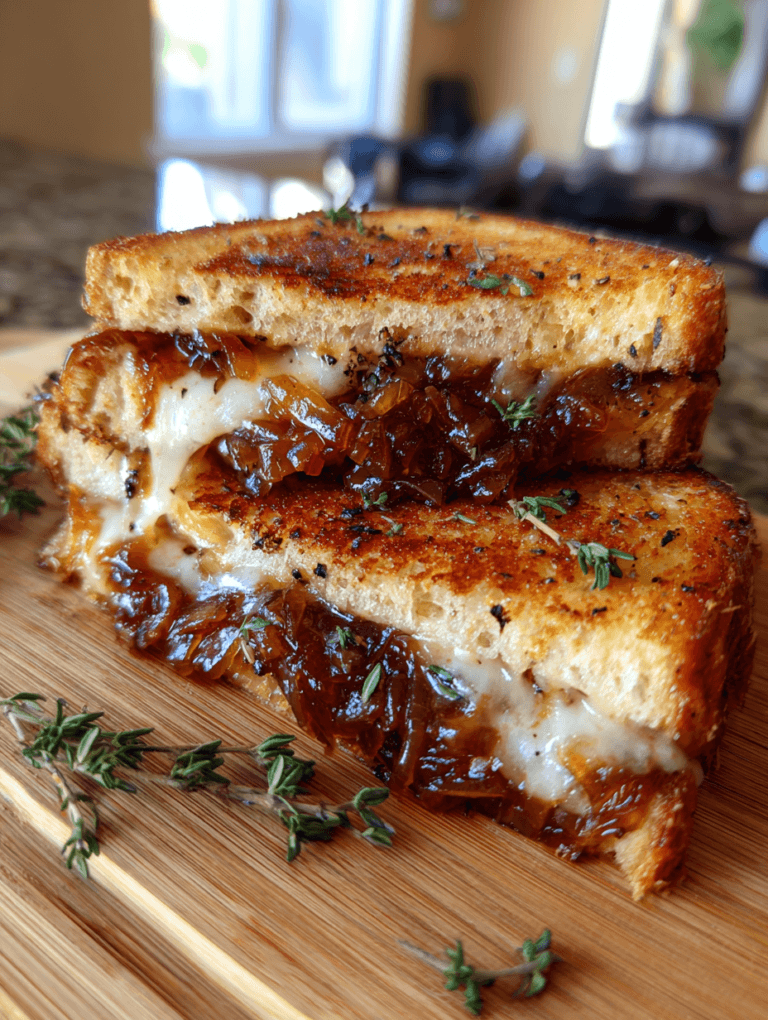 French Onion Grilled Cheese Sandwich: 1 Rich Secret