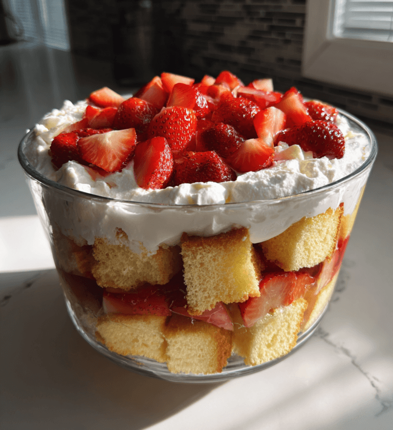 Strawberry shortcake trifle gluten free: 5 layer bliss
