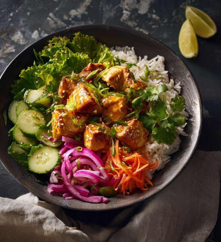Bang Bang Chicken Bowl for Stay‑Fit Moms