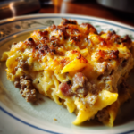 Hearty Beef Sour Cream Noodle Casserole: Comfort in a Bowl