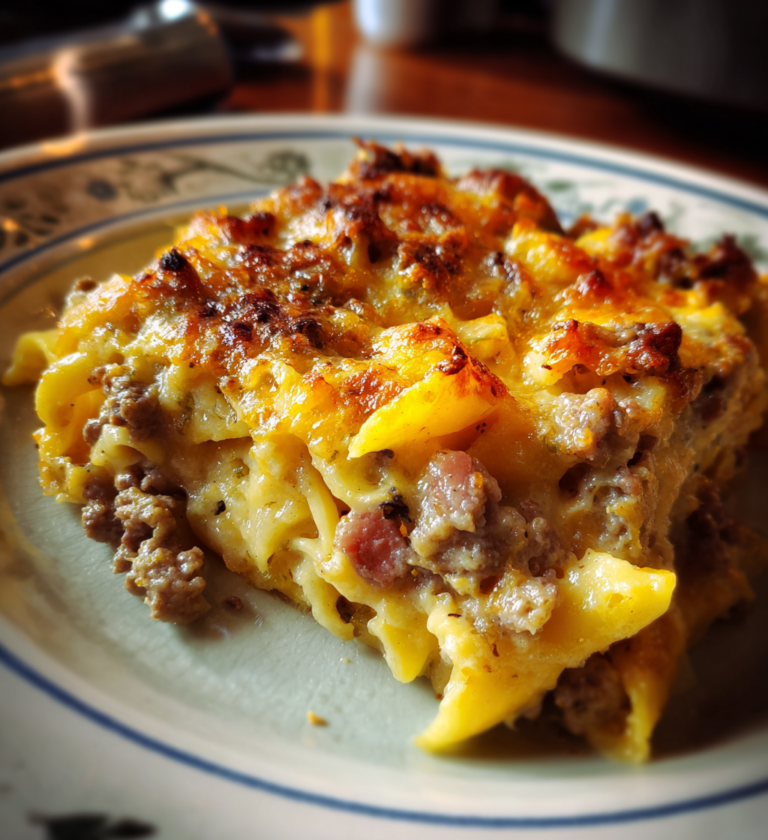Hearty Beef Sour Cream Noodle Casserole: Comfort in a Bowl