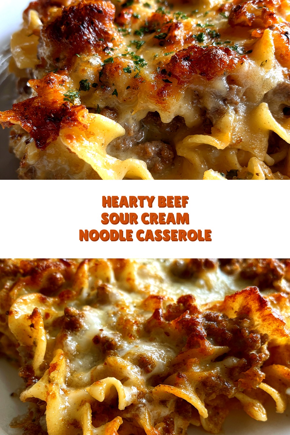 Hearty Beef Sour Cream Noodle Casserole
