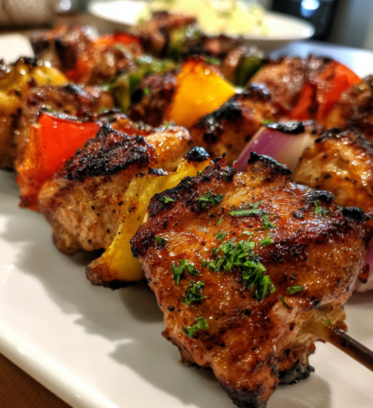 Savory Chicken Kabob Marinade with Soy Sauce