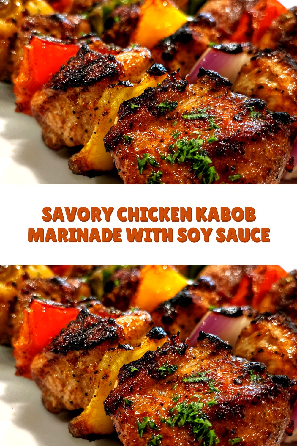 Savory Chicken Kabob Marinade with Soy Sauce
