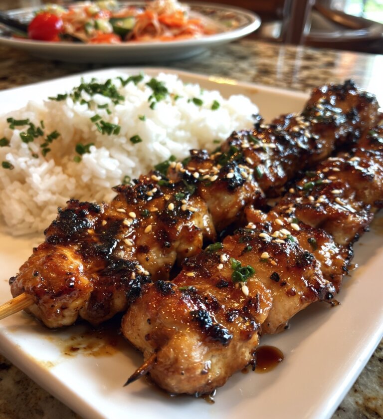 Grilled Teriyaki Chicken Skewers: Sweet, Smoky, and Irresistible