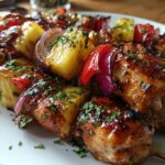 Healthy Hawaiian Chicken Kabobs: A Tropical Grilled Delight