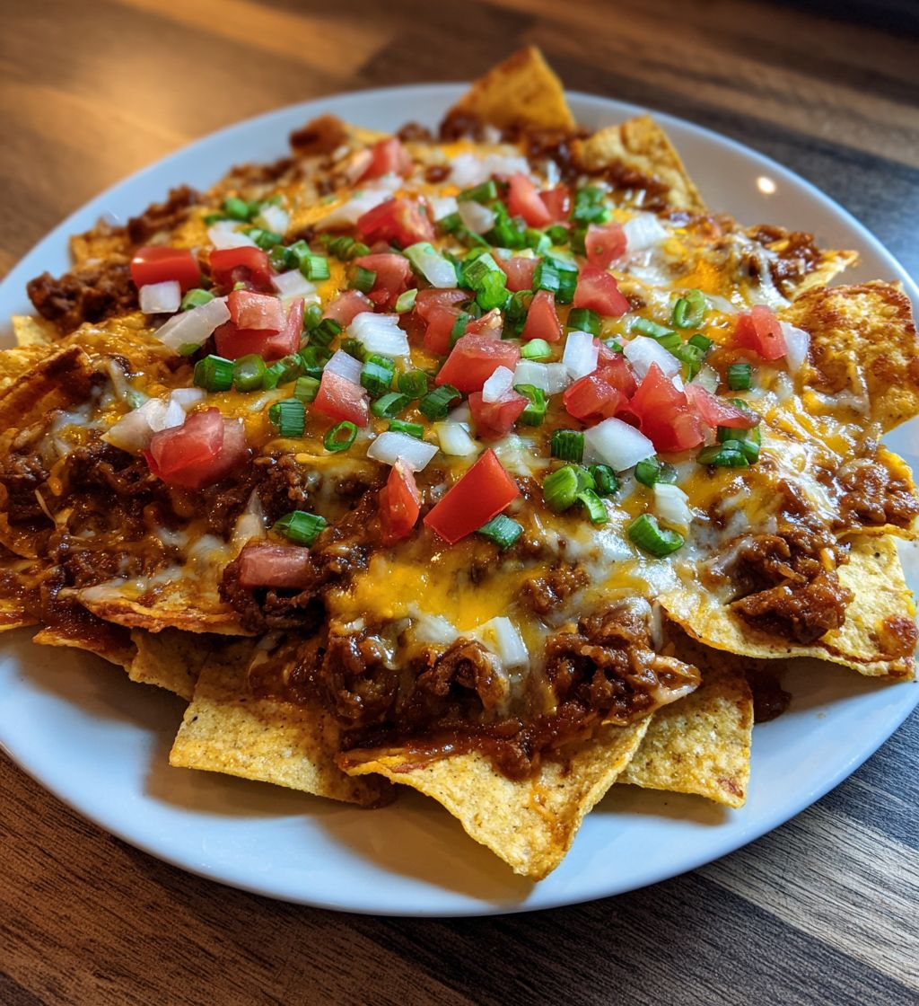 Ultimate Beef & Refried Bean Nachos Recipe