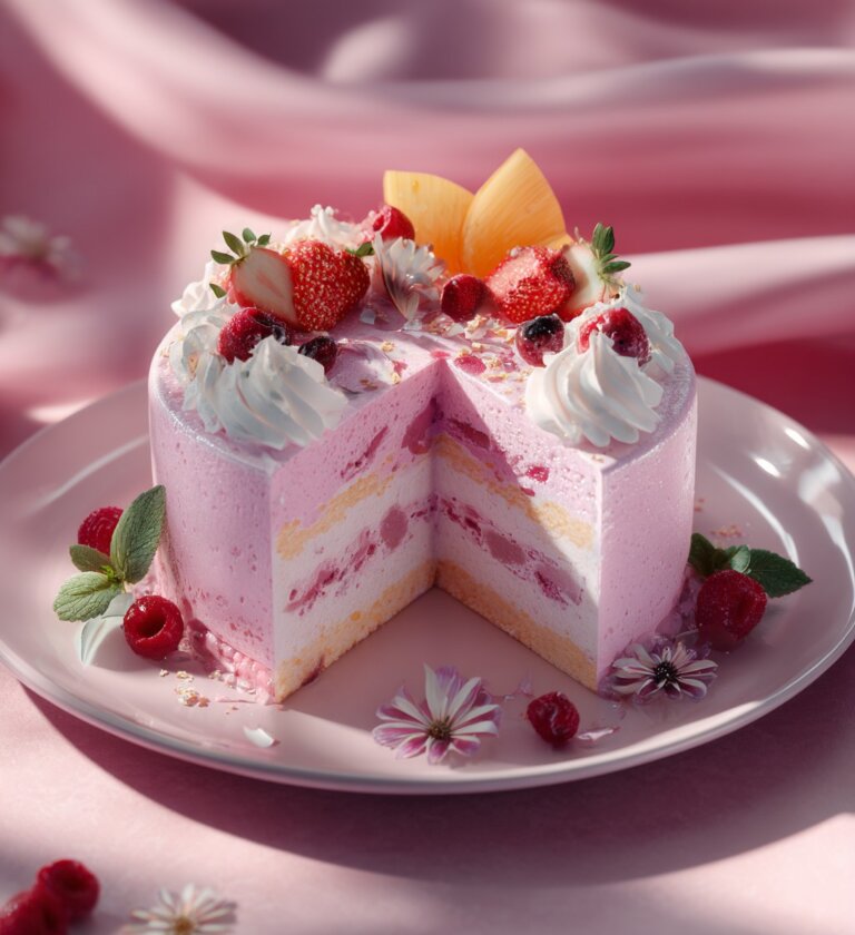 Pool Party Cake Girl: Fun Pink Summer Cake